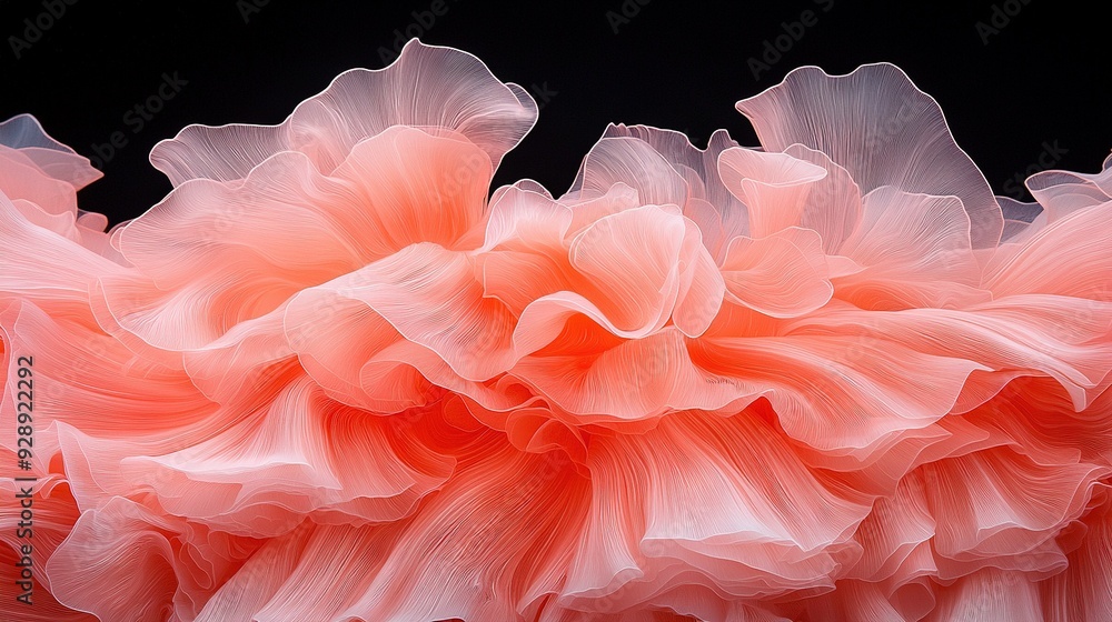 Pink flower on black background with blurred bottom Pink flower on black background with blurred bottom