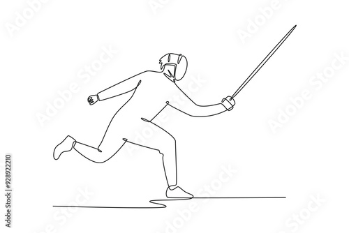 Do sports concept. Single line draw design vector graphic illustration.