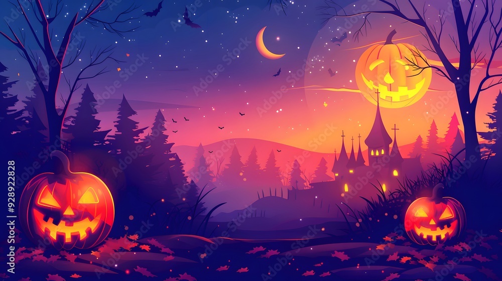 Halloween lantern-making Halloween lantern-making