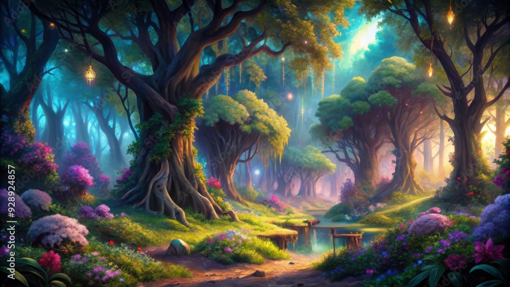 Fototapeta premium fantasy+trees