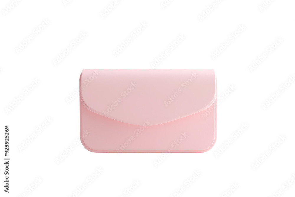 Minimalist pink wallet on transparent background. Ideal for stylish, elegant accessory or organizational product promotions. Minimalist pink wallet on transparent background. Ideal for stylish, elegant accessory or organizational product promotions.
