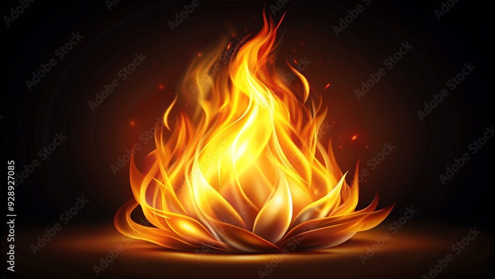 Fototapeta premium flame+illustration