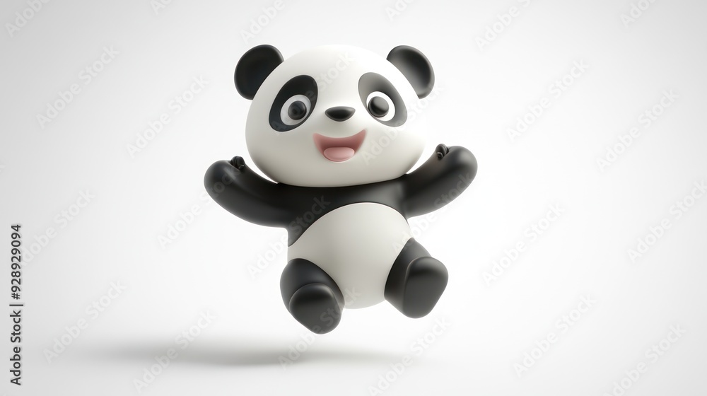 Cute Panda 3D Render Cute Panda 3D Render