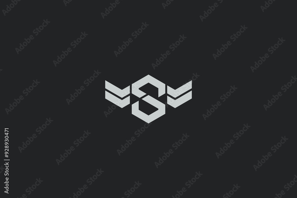 Monogram Letter S Modern Initial Logo Design , creative Vector logo Illustration Monogram Letter S Modern Initial Logo Design , creative Vector logo Illustration