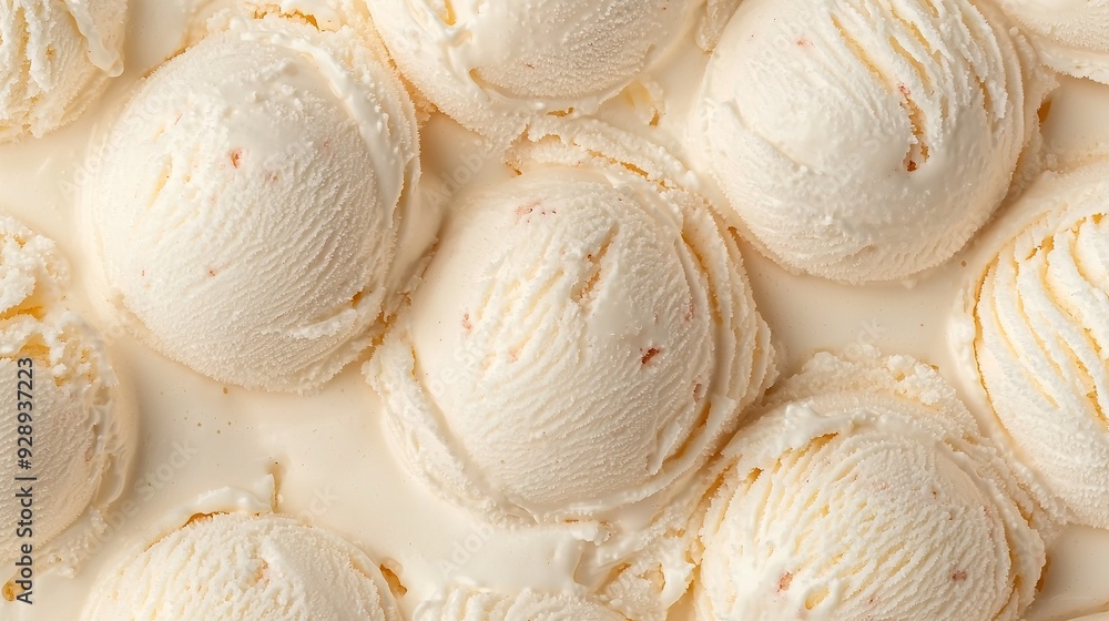 A cluster of ice cream balls atop a white countertop with an adjacent ice cream bowl A cluster of ice cream balls atop a white countertop with an adjacent ice cream bowl