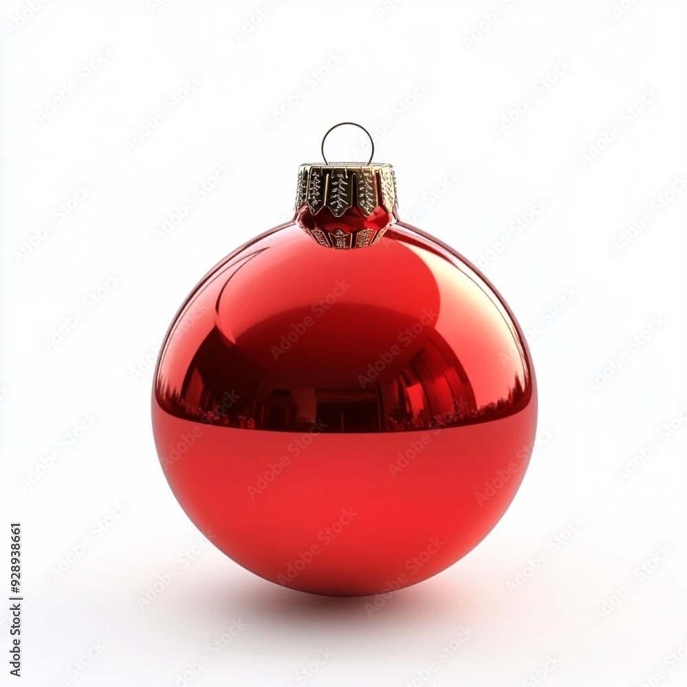 3D Christmas Ball Isolated on White Background 3D Christmas Ball Isolated on White Background