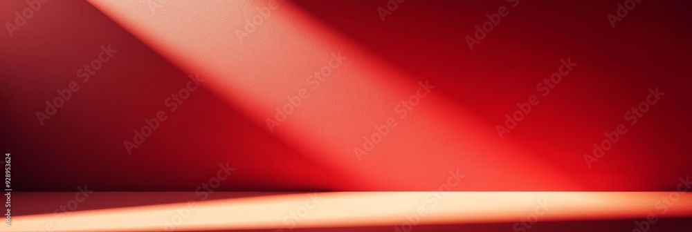 A striking red backdrop enhanced by dramatic lighting, making it perfect for a variety of artistic projects and designs