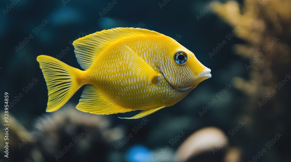 Yellow Fish in Aquarium Yellow Fish in Aquarium