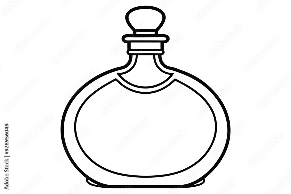 Perfume bottle line art vector illustration Perfume bottle line art vector illustration