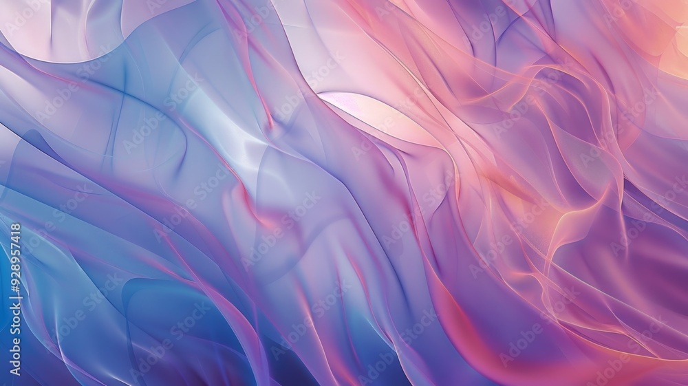 Obraz premium A wallpaper design using glassmorphism elements, combining transparency, gradients, and soft shadows