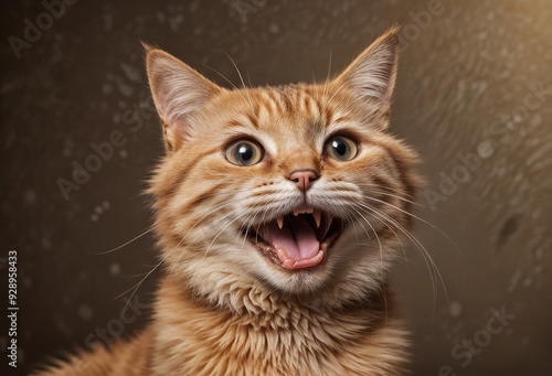 portrait of a cat with eyes