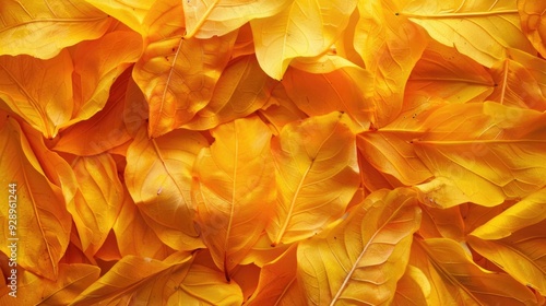 Wallpaper Mural Yellow leaves in focus Torontodigital.ca