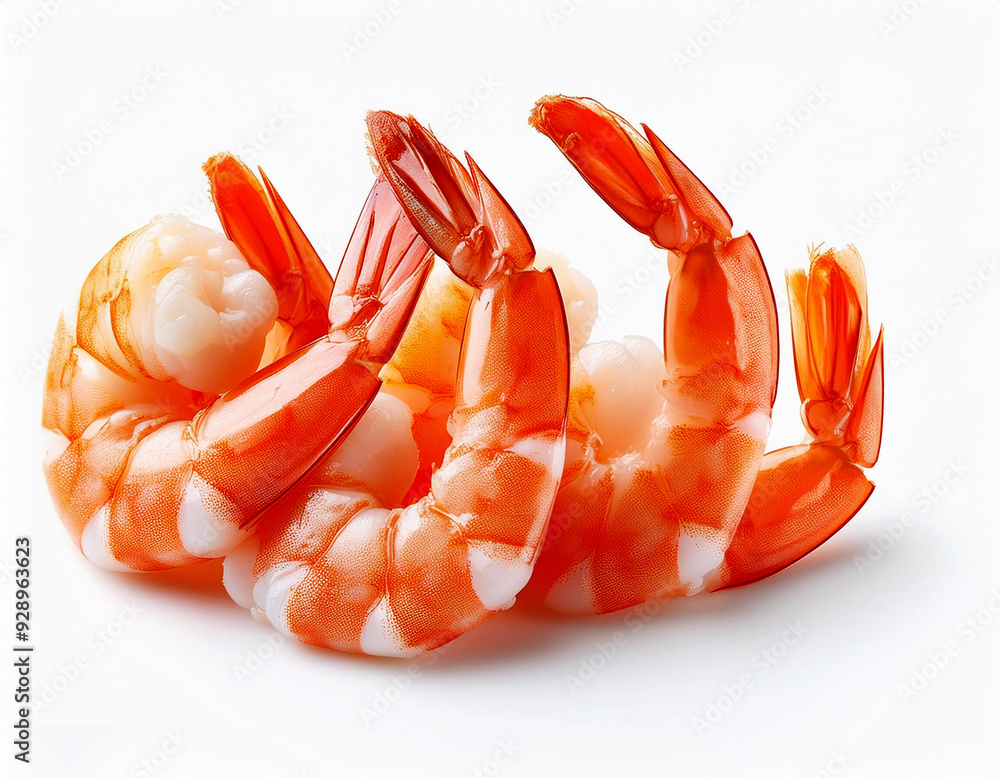 shrimp solitary against a white backdrop shrimp solitary against a white backdrop