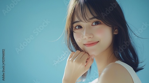 Asian woman smiling at the camera