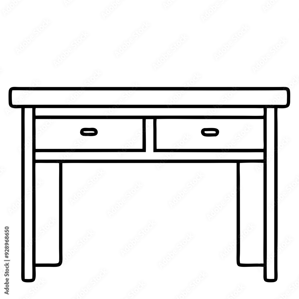 table isolated on white table isolated on white