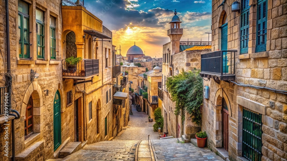 Naklejka premium jewish+quarter