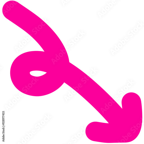 Pink arrow element 