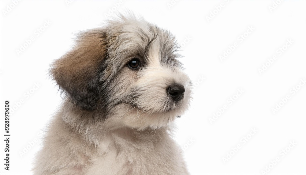 ピレニアン・シープドッグの子犬のポートレート(Pyrenean Sheepdog puppy portrait on white background)
ピレニアン・シープドッグの子犬のポートレート(Pyrenean Sheepdog puppy portrait on white background)