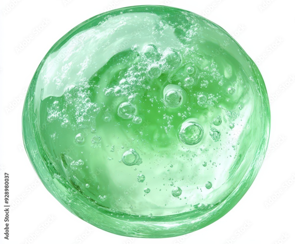light green gel on white background, , green serum serum texture, transparent green liquid gel drop light green gel on white background, , green serum serum texture, transparent green liquid gel drop