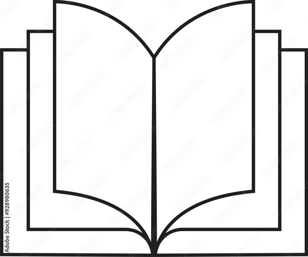 open book vector icon set. study text book pages symbol. brochure or flyer manual sign. library novel publication book icon set. in black and white color open book vector icon set. study text book pages symbol. brochure or flyer manual sign. library novel publication book icon set. in black and white color