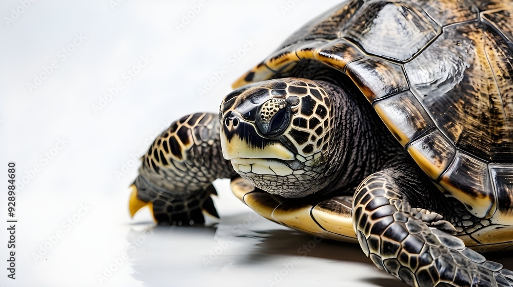 sea turtle isolated on white background sea turtle isolated on white background