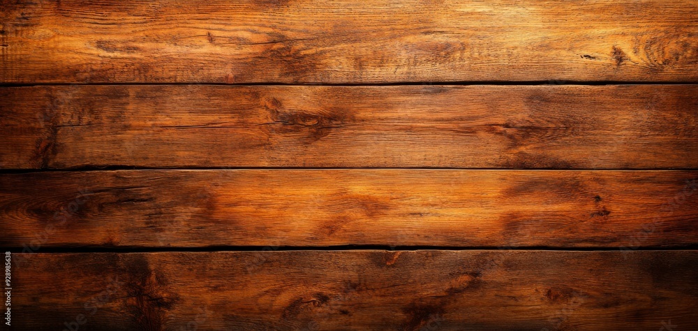 Fototapeta premium A rustic wood plank with a vintage grain texture and detailed pattern serves as a unique background for home furniture, showcasing a layered structure and construction with a distinctive outline