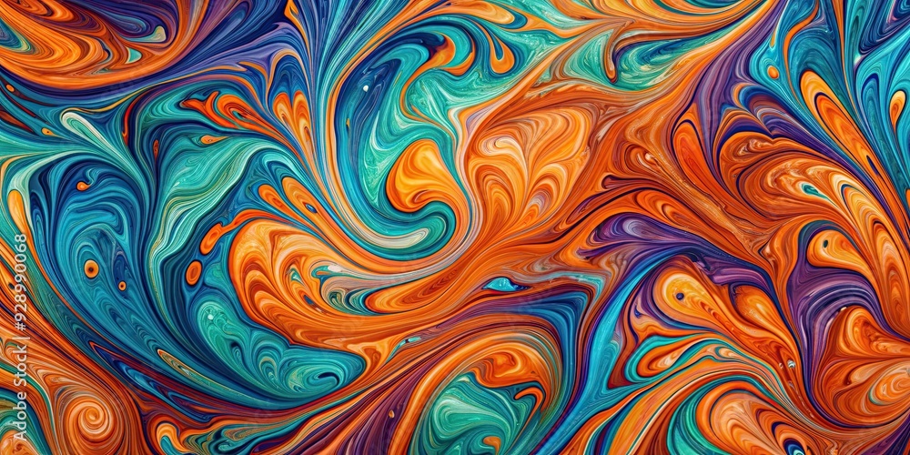 Swirling abstract background of orange, blue, green, and purple marbled patterns , vibrant, colorful, textured, vibrant Swirling abstract background of orange, blue, green, and purple marbled patterns , vibrant, colorful, textured, vibrant