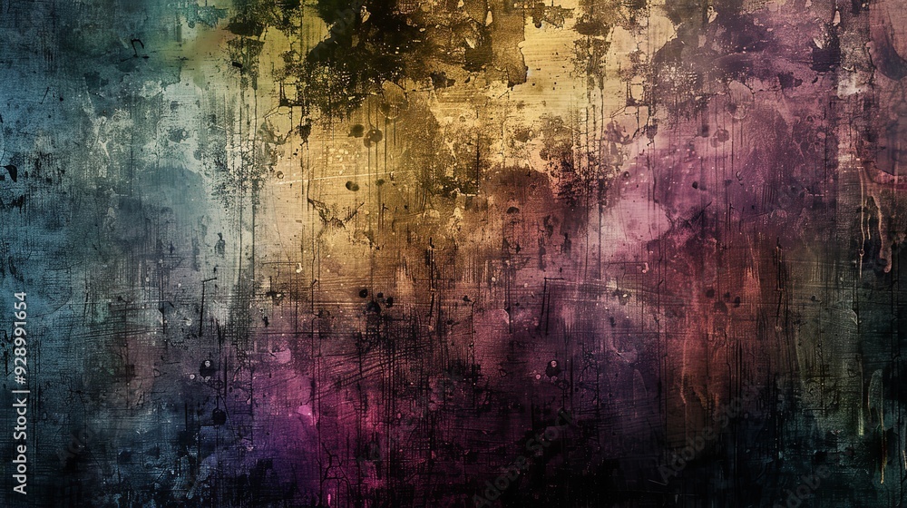 Grunge abstract of chaotic distressed textures Grunge abstract of chaotic distressed textures
