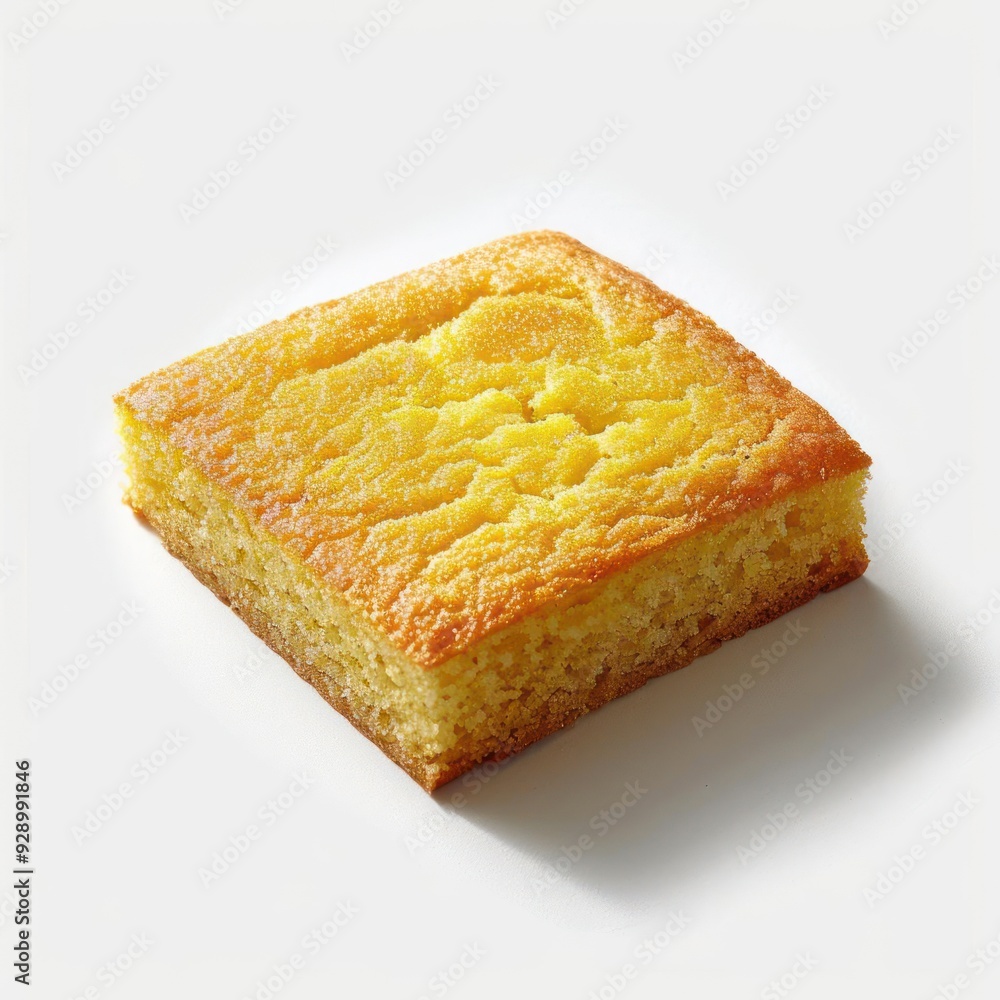 Squares of cake, possibly banana bread mix, ready for baking or decorating. Squares of cake, possibly banana bread mix, ready for baking or decorating.