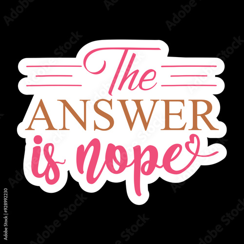 The Answer Is Nope