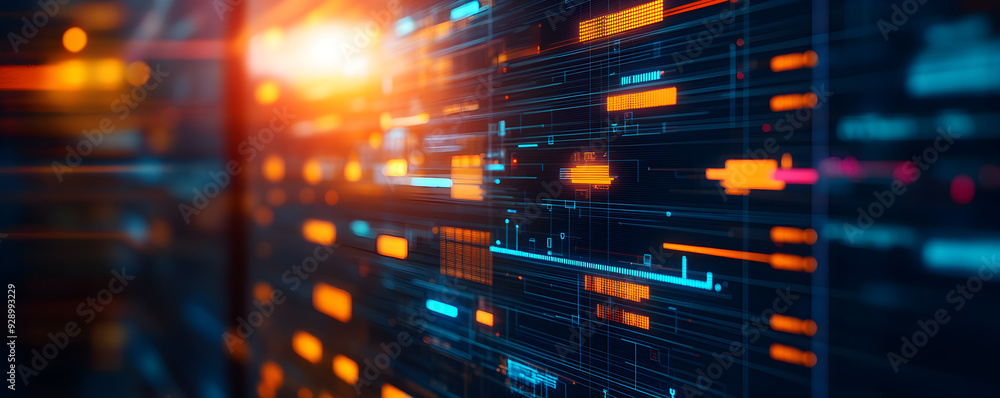 Abstract digital data visualization with vibrant colors and dynamic light effects, representing technology and innovation. Abstract digital data visualization with vibrant colors and dynamic light effects, representing technology and innovation.