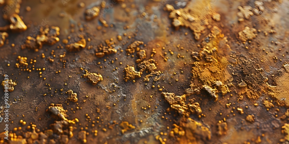 Aged Rust on Iron Surface, Industrial Decay Close-Up Aged Rust on Iron Surface, Industrial Decay Close-Up