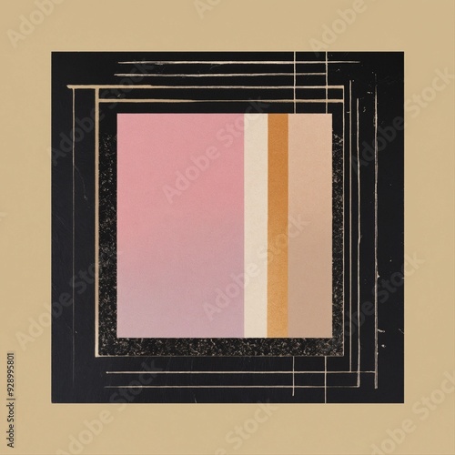 Album cover fragments riso design texture pastels cream black