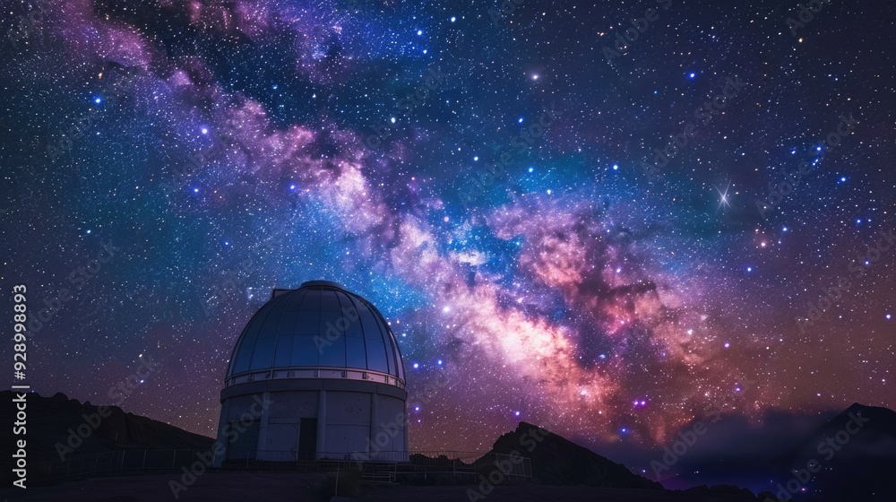 Milky Way Over Observatory Milky Way Over Observatory