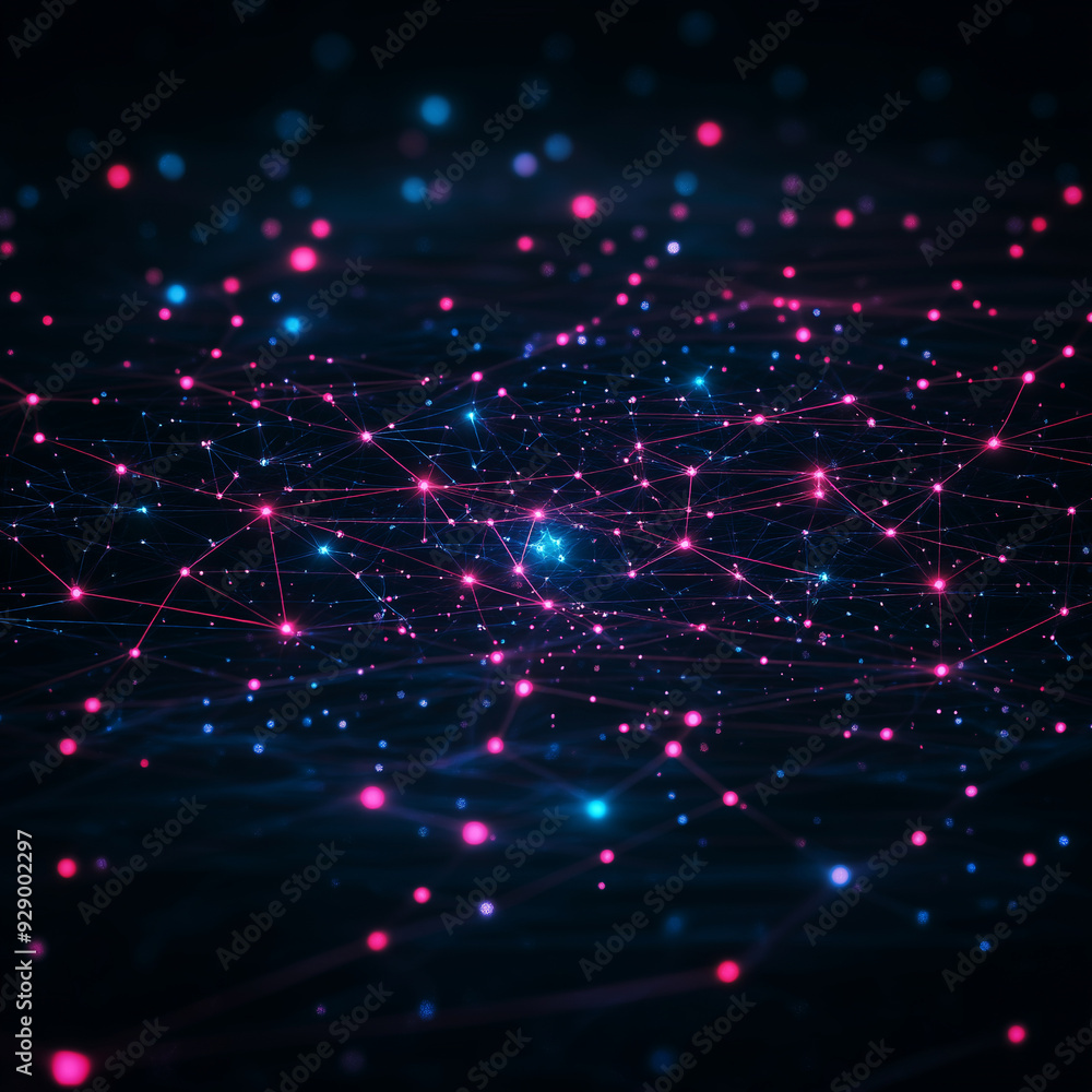 A colorful background with many small stars and a blue sky A colorful background with many small stars and a blue sky