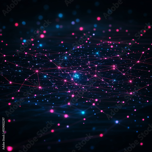 A colorful background with many small stars and a blue sky