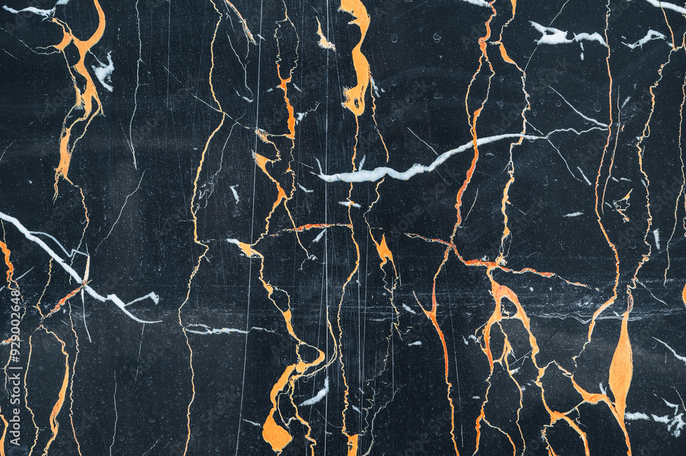 The blue-golden texture of natural marble The blue-golden texture of natural marble