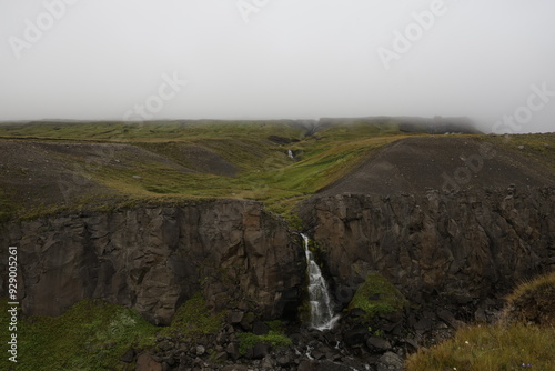 Litlanesfoss, Waterfall, Iceland photo