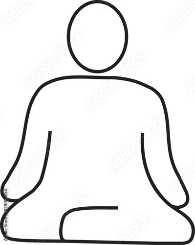 meditation human icon