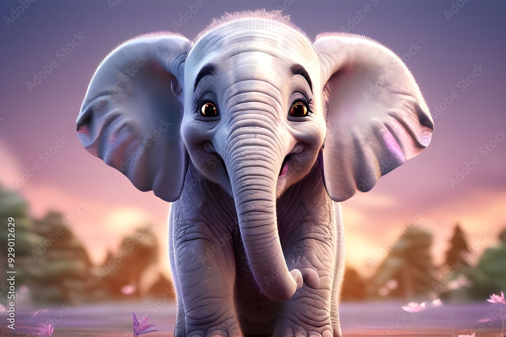 3d animated happy baby elephant 3d animated happy baby elephant