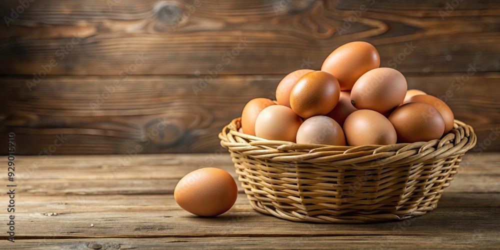 Basket of eggs on table next to others, eggs, basket, table, farm, organic, natural, fresh, food, agriculture, breakfast Basket of eggs on table next to others, eggs, basket, table, farm, organic, natural, fresh, food, agriculture, breakfast