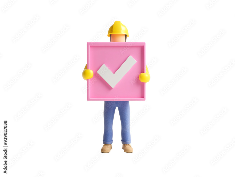 a toy figure holding a pink sign a toy figure holding a pink sign