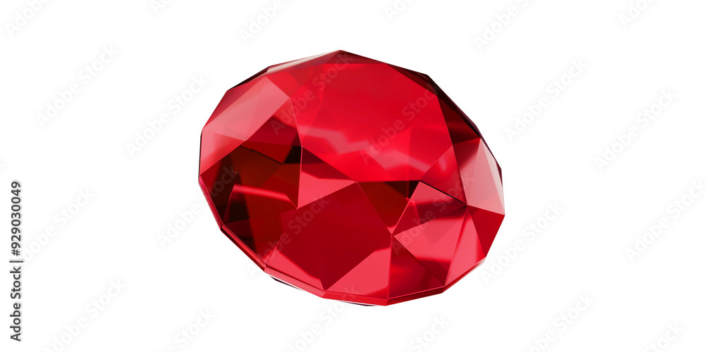 Ruby Gem on transparent background, red gemstone diamond isolated. Ruby Gem on transparent background, red gemstone diamond isolated.