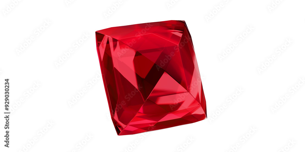 Ruby Gem on transparent background, red gemstone diamond isolated. Ruby Gem on transparent background, red gemstone diamond isolated.