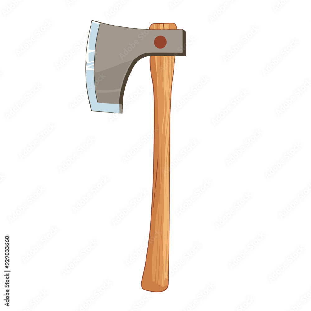 vector axe on white background . Generative AI