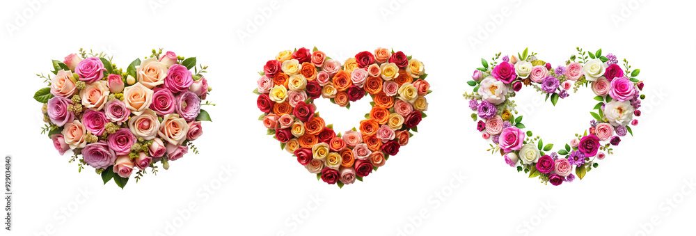 Love Shape Floral Roses - Heart Flower Plant on Transparent Background PNG Love Shape Floral Roses - Heart Flower Plant on Transparent Background PNG
