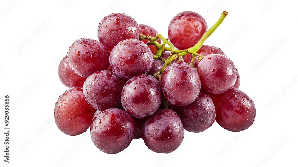 Bunch of Red Grapes on a Transparent Background Bunch of Red Grapes on a Transparent Background