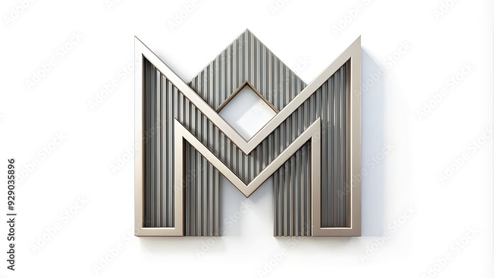 Modern minimalist home icon with a bold serif alphabet M made up of straight lines and right angles, set against a clean white background. Modern minimalist home icon with a bold serif alphabet M made up of straight lines and right angles, set against a clean white background.