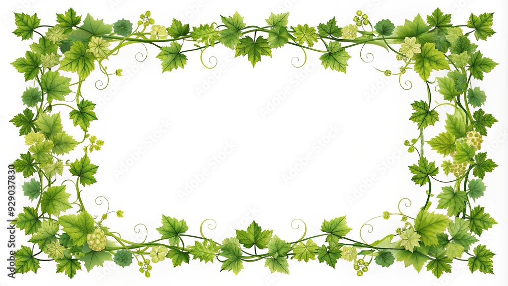 Vine border frame with copy space for text or images, vines, foliage, greenery, nature, border, frame, copy space, decor Vine border frame with copy space for text or images, vines, foliage, greenery, nature, border, frame, copy space, decor