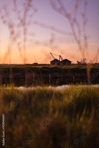 tramonto, sunset, cielo, saline, cervia, italia, italy, fiume, paesaggi, paesaggio